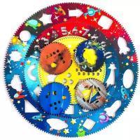Набор трафаретов Woodland Спирограф Космос (122102), 25.5х25.5 см, разноцветный