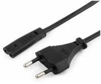 Кабель питания Cablexpert PC-184/2-1.8M, CEE 7/16 - C7, 2-pin, 2.5 А, 1.8 м, черный