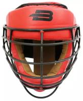 Шлем с металлической решеткой BoyBo Flexy BP2005 красный