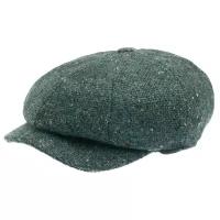 Кепка восьмиклинка HANNA HATS арт. JP Tweed JP2 (зеленый / серый)