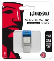 Считыватель внешн. Kingston Fcr-ml3c microSDHC/microSDXC Uhs-i USB 3.1/ Type-C Fcr-ml3c