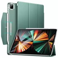 Чехол книжка ESR Ascend Trifold Case для iPad Pro 12.9 (2021) Forest Green, зеленый