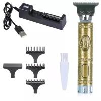 Триммер для бороды и усов HAIR CLIPPER / машинка для стрижки волос и окантовки