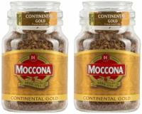 Кофе Moccona Continental Gold раств., 95г стекло,2 шт