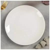 Тарелка обеденная White Label, d=25 см, цвет белый./В упаковке шт: 1