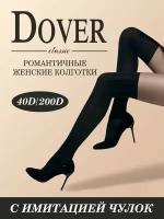 Колготки Dover, размер 2-4, черный, бесцветный