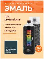 Универсальная высокопрочная эмаль RAL DECORIX 520 мл 400 грамм Цвет RAL: RAL 7016 Антрацитово-серый