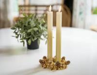 Набор восковых светодиодных свечей SOIREE ROMANTIQUE, имитация живого пламени, 25.5 см, 2 шт, Peha Magic