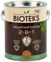 Текс BIOTEKS защитный состав 2-в-1 для наружных работ, орех (2,7л)