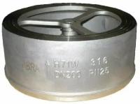 Клапан обратный из нержавеющей стали AISI316 (CF8M) тарельчатый межфланцевый DN 80 PN 25