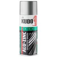 Эмаль KUDO универсальная защитная алюминиево-цинковая, серебристый, глянцевая, 520 мл, 1 шт