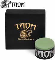 Мел для бильярда Taom V10 Chalk Green в индивидуальной коробке, 1 шт