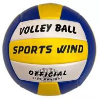 Мяч волейбольный Sports Wind, размер 5, машинная сшивка