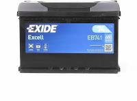 EXIDE EB741 АКБ EXIDE Excell 12V 74Ah 680A 278x175x190 /+-/