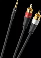 Oehlbach Excellence Select Audio Jack RCA Link, Audio cable 3.5-CI 1m bw, D1C33190