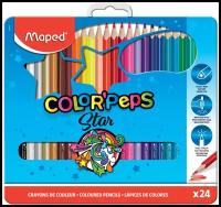 Maped Цветные карандаши Color Peps 24 цвета, металлическая коробка (832016)