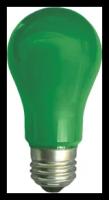 Лампа светодиодная ECOLA classic color 8,0W A55 220V E27 Green Зеленая 360° (композит) 108x55