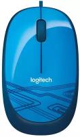 Мышь проводная Logitech M105, синий