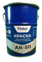 Краска акриловая Finlux АК 511 Classic матовая серая 2 кг