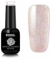 Гель лак XNAIL PROFESSIONAL Crystal Quartz камуфлирующий, для ногтей, с глиттером, с шиммером, 10 мл, № 5