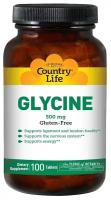 Country Life Glycine (Глицин) 500 мг 100 таблеток