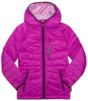Куртка Kamik для девочек, капюшон, светоотражающие элементы, карманы, размер 116(6), мультиколор