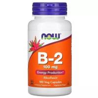 Капсулы NOW Vitamin B-2, 70 г, 100 мг, 100 шт