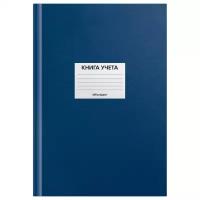 Бухгалтерская книга учета OfficeSpace (А4, 144л, клетка, 200x290мм, бумвинил, цвет синий, блок офсетный, наклейка (315603)
