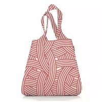 Сумка складная mini maxi shopper zebra pink, Reisenthel, белый/розовый, арт: AT0033P AT0033P