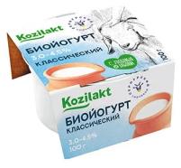 Биойогурт из козьего молока Kozilakt 3-4,5% классический 100г Россия, бзмж