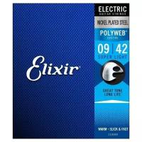 Струны для электрогитары ELIXIR 12000 POLYWEB 09-42