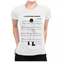 Футболка DS Apparel Заводной Апельсин - Clockwork Orange Женская Белая M