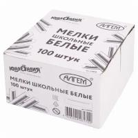 Мелки школьные Юнландия, 100шт., белые, натуральные, квадратные