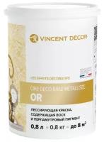 Краска акриловая Vincent Decor Cire Deco Base Métallisée