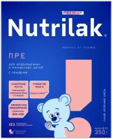 Молочная смесь Nutrilak Premium ПРЕ для недоношенных и маловесных детей, с рождения, 350 г