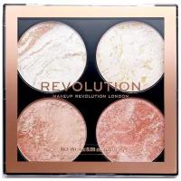 Makeup Revolution Палетка для макияжа Хайлайтер 4 в 1 Cheek Kit Take A Breather