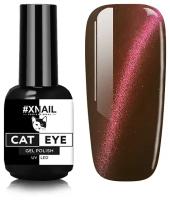 Гель лак XNAIL PROFESSIONAL Cat Eye кошачий глаз, магнитный, камуфлирующий, для дизайна ногтей, 10 мл, № 13