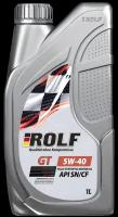 Синтетическое моторное масло ROLF GT 5W-40 SN/CF, 1 л