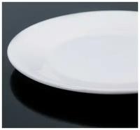 Тарелка обеденная с утолщённым краем White Label, 22,5 см, цвет белый (1 шт.)