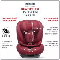 Автокресло группа 1/2/3 (9-36 кг) Inglesina Newton I-Fix, red