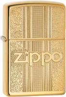 Зажигалка ZIPPO Classic с покрытием High Polish Brass, латунь/сталь, золотистая, 36x12x56 мм