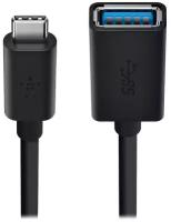 Кабель-переходник Belkin USB-C to USB-A Adapter F2CU036btBLK (Black)