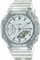 Наручные часы CASIO G-Shock GMA-S2100SK-7A, бесцветный, серебряный