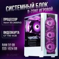 Игровой компьютер B-Zone ПК Intel E5 2650V2, GT 730 4GB, 32GB, 1024GB SSD, Windows 10 Pro