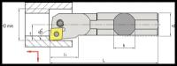 Державка токарная S 25T PCLNR 12 расточная