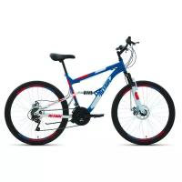 Горный (MTB) велосипед ALTAIR MTB FS 26 2.0 Disc (2021) синий/красный 18