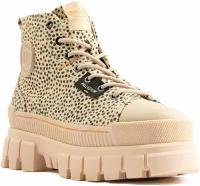 Ботинки женские Palladium Revolt Safari Sand Print 98618-267 высокие бежевые (40)