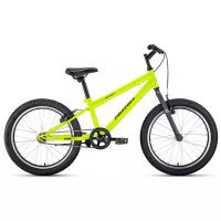 Велосипед Altair MTB HT 20 1.0 (20'' 1 ск. рост 10.5'') 2020-2021 ярко-зеленый/серый 1BKT1J101003
