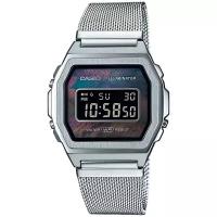 Наручные часы CASIO Vintage, серебряный, мультиколор