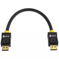 Greenconnect Кабель 0.5m DisplayPort v1.2, 20M/20M, черный, 28/28 AWG